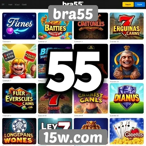 Explorando a diversidade de jogos disponíveis no bra55