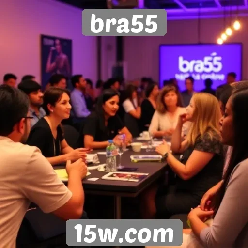 Participação de usuários em eventos no bra55